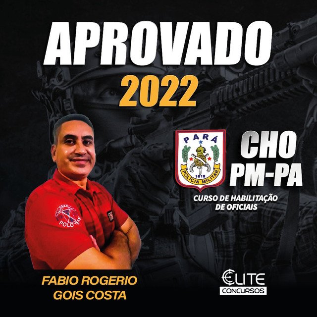 Aprovado CHO PMPA – curso habilitação oficiais PMPA online