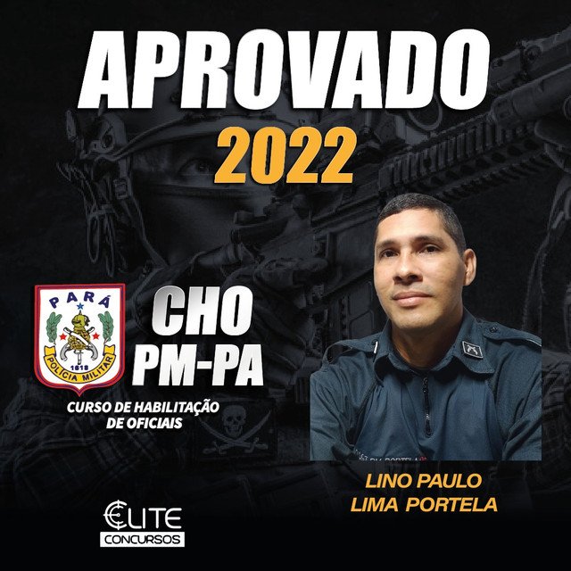 Aprovado CHO PMPA – melhor preparatório online Belém PA